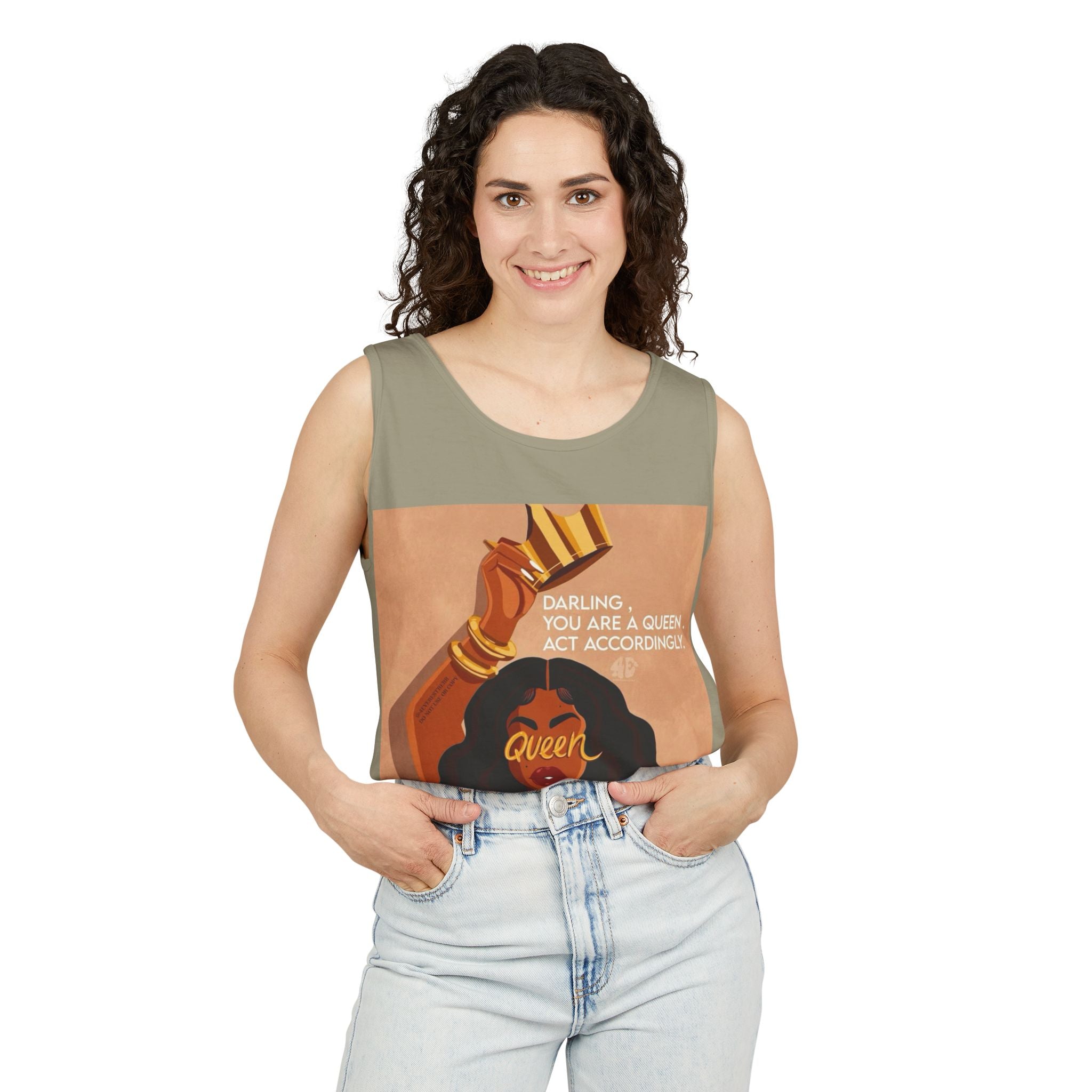 Tank Top|"Queen Energy" Tank Top — She Was Born to Wear the Crown