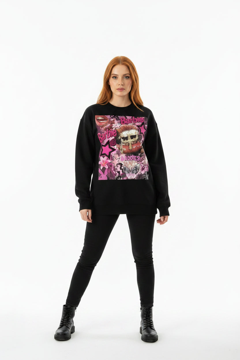 Women's Boxy Fleece Crewneck Sweatshirt front view