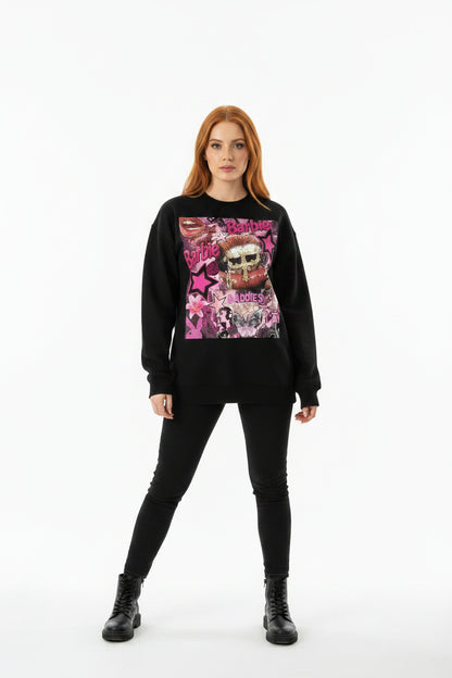 Women's Boxy Fleece Crewneck Sweatshirt front view