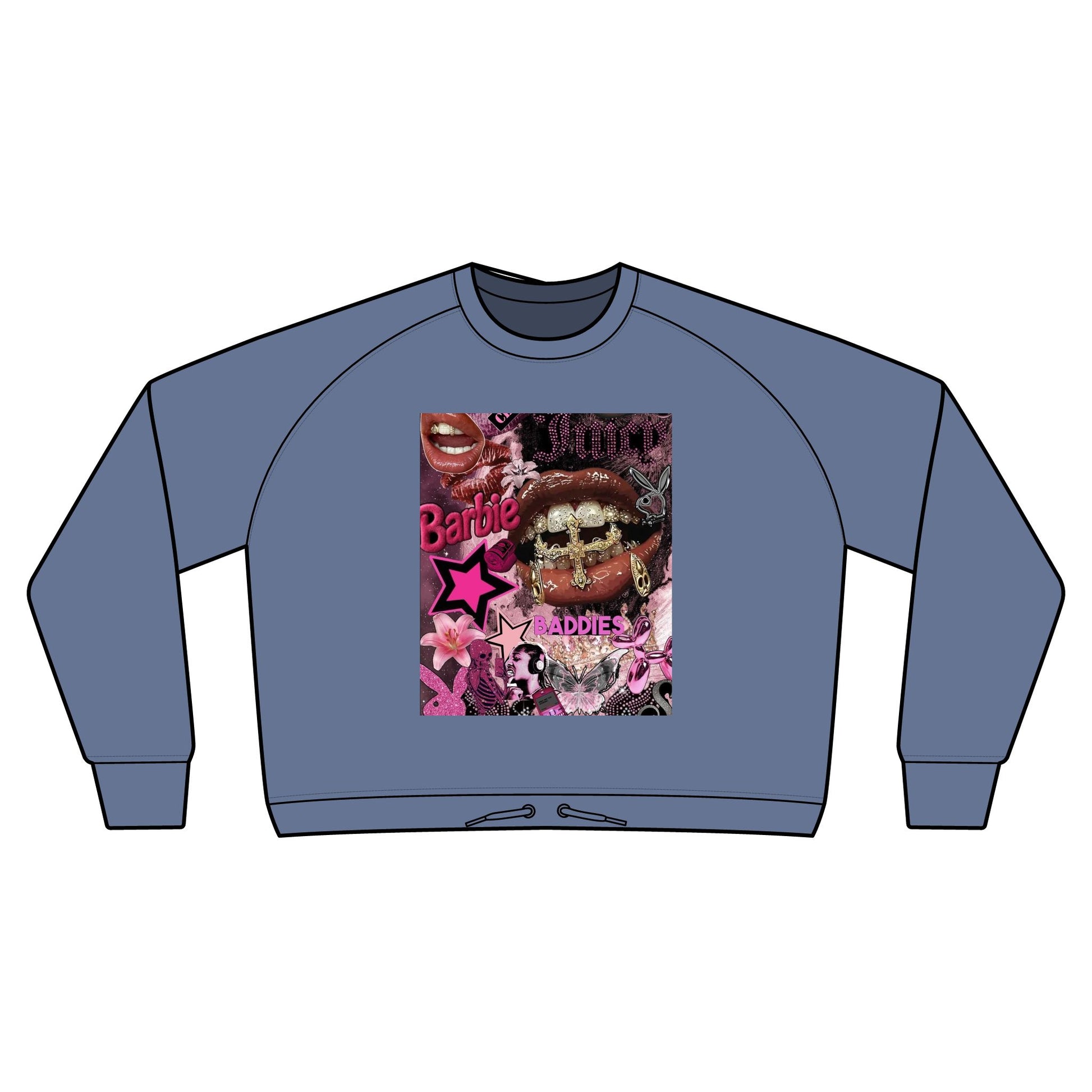 Women's Boxy Fleece Crewneck Sweatshirt front view