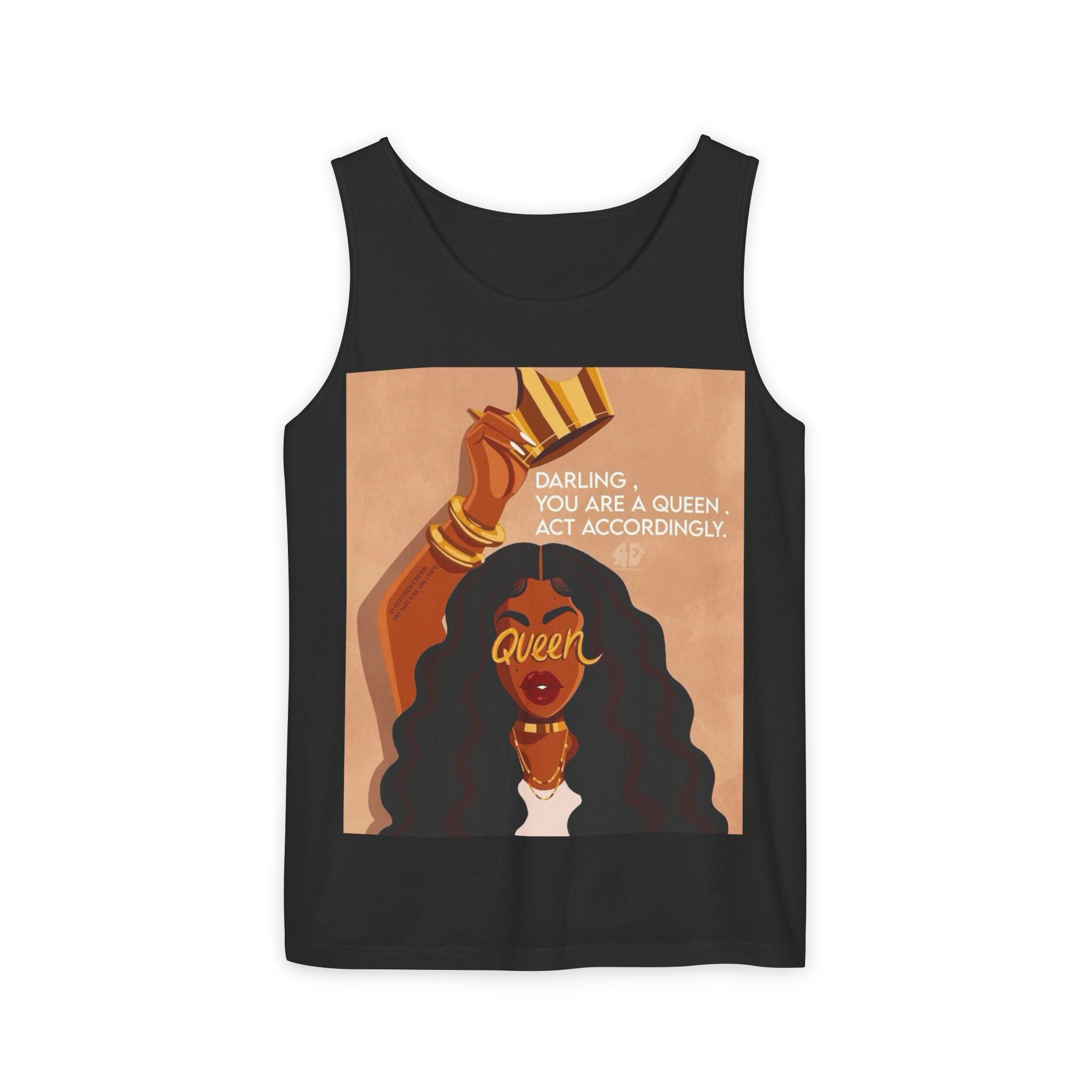 Tank Top|"Queen Energy" Tank Top — She Was Born to Wear the Crown