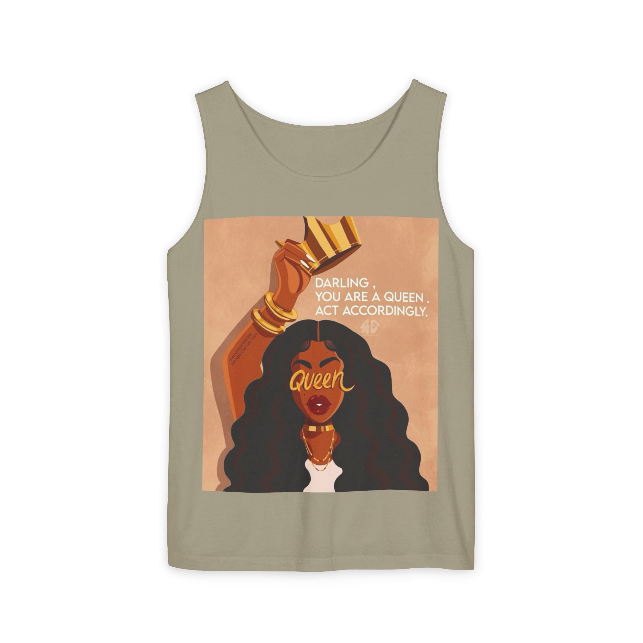 Tank Top|"Queen Energy" Tank Top — She Was Born to Wear the Crown