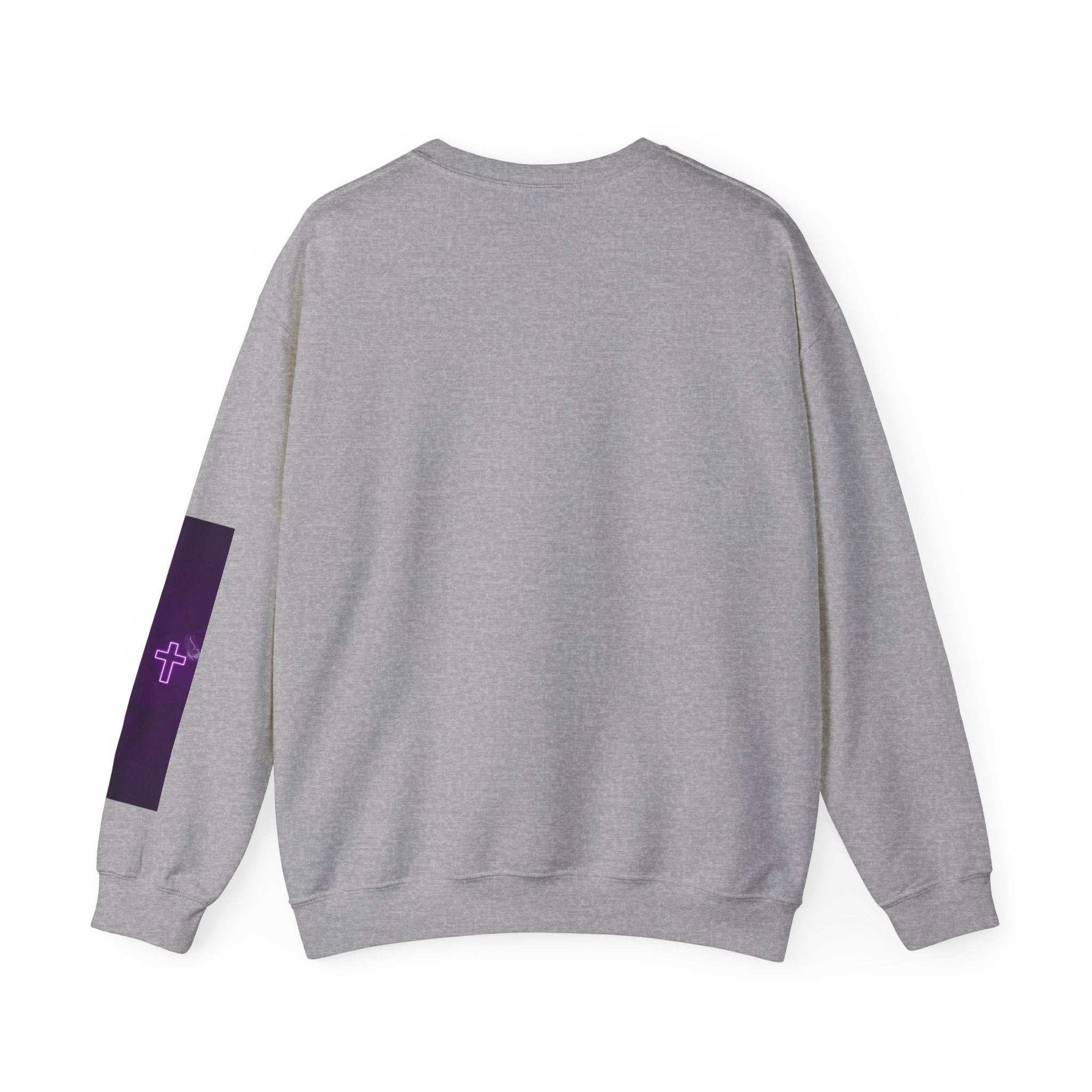 "Neon Cross" Faith Crewneck Sweatshirt — She Glows in the Dark |Tshirt for women