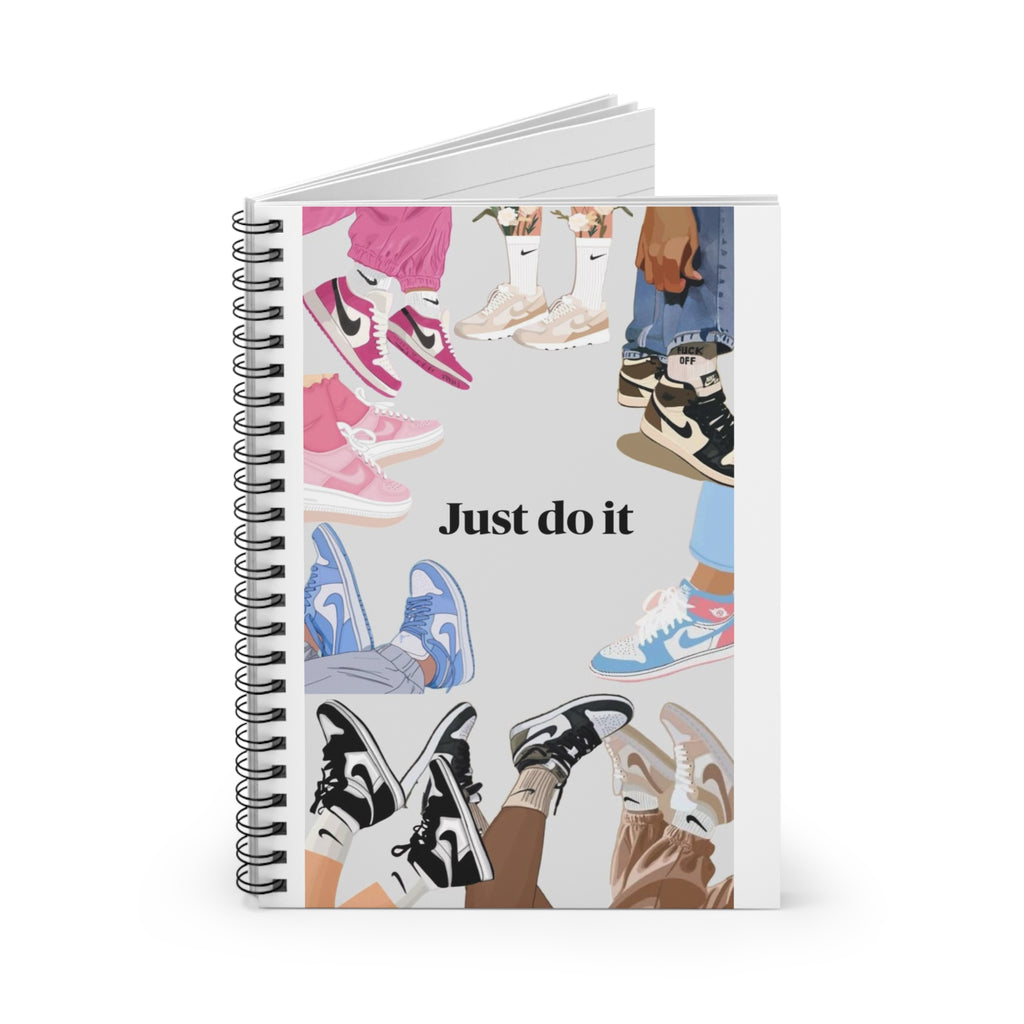 Spiral Notebook - Ruled Line|"Just do it" Journal