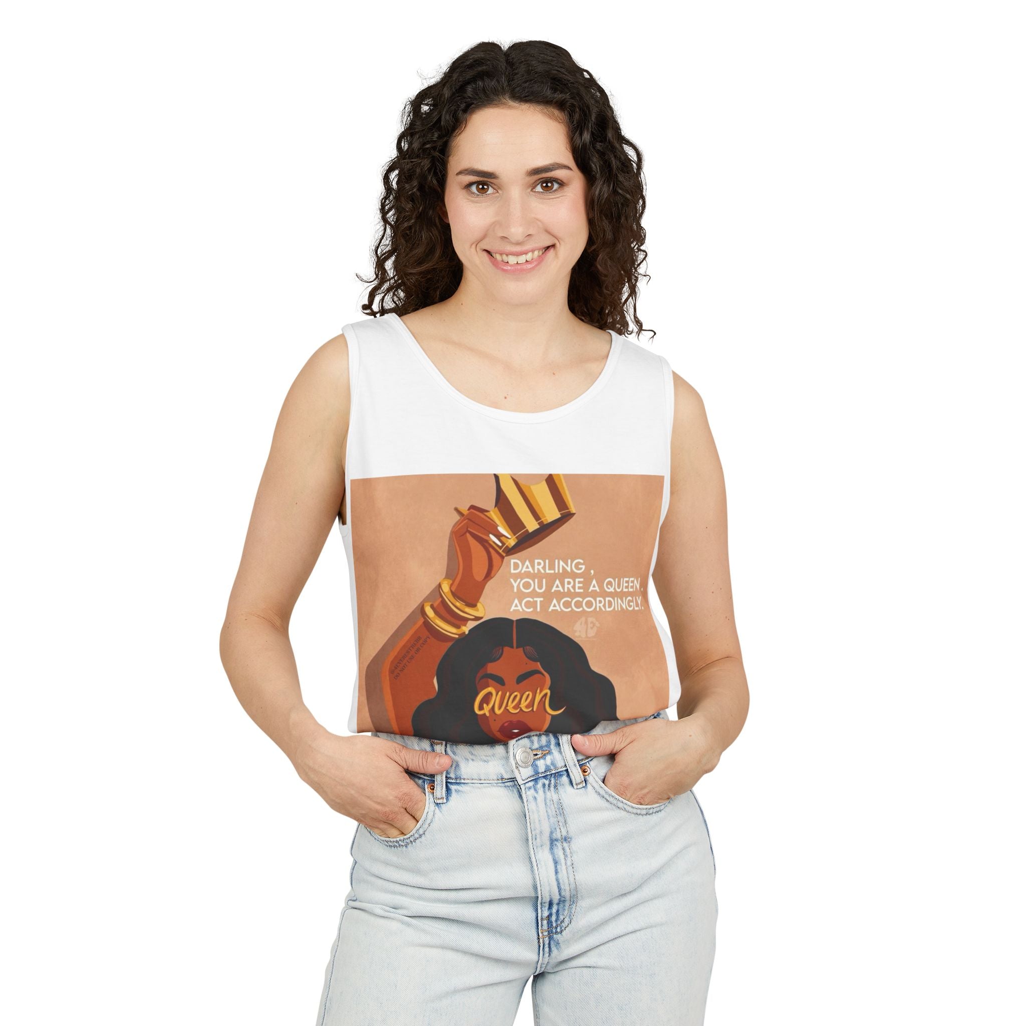 Tank Top|"Queen Energy" Tank Top — She Was Born to Wear the Crown