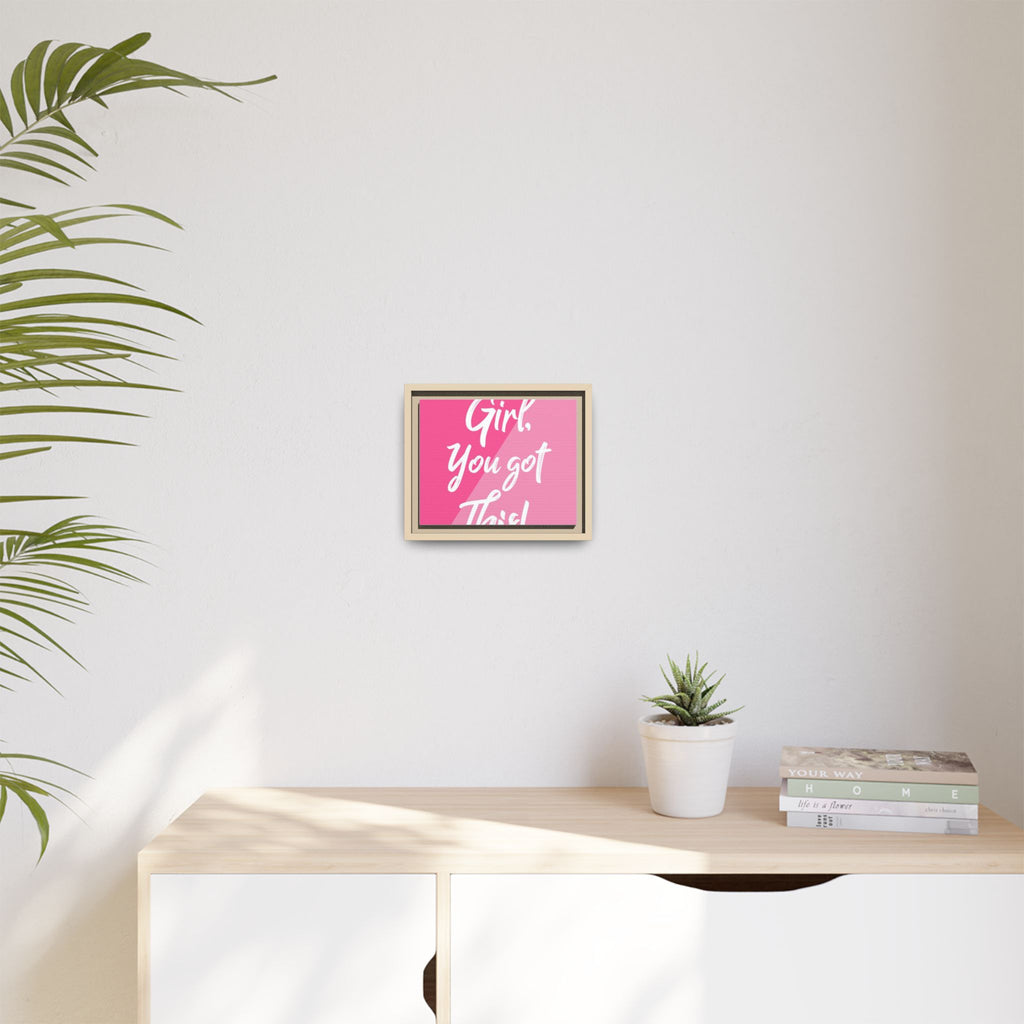 Matte Canvas, Framed (Multi-color)|Frame |Cute inspirational frames